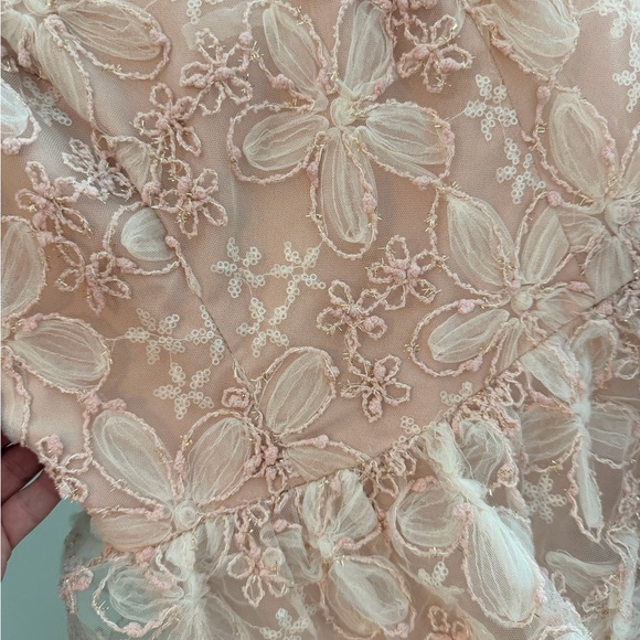 Dress the Population Pink Lace Tiered  Dress - Picture 2 of 2